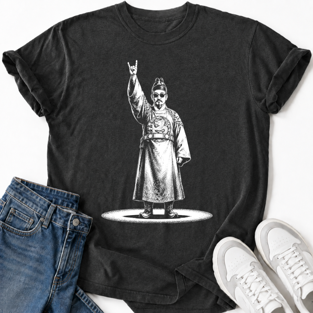 KOREAN JOSEON KING ROCK ON T-SHIRT