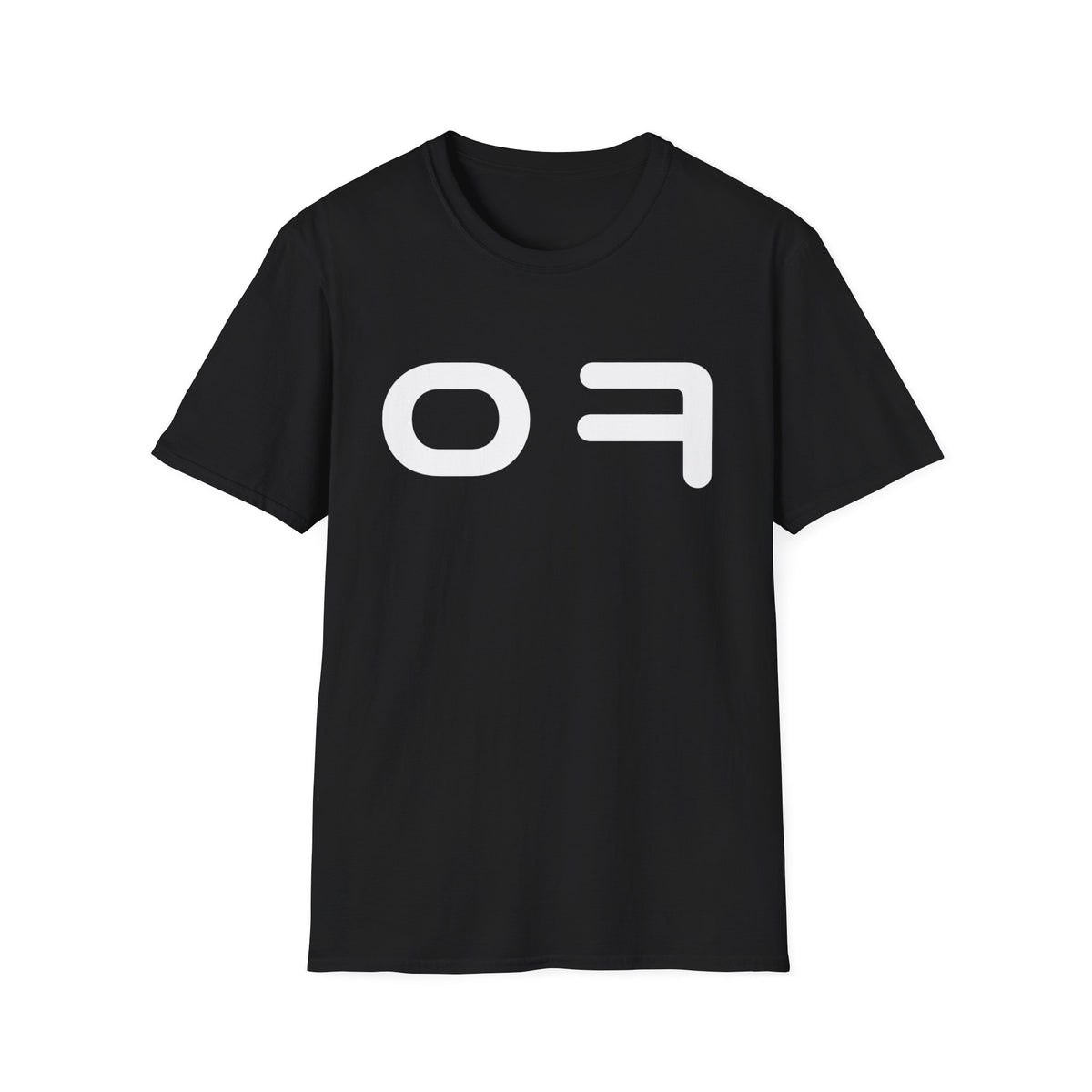 OF Minimalist Graphic T‑Shirt — Bold White Logo Tee