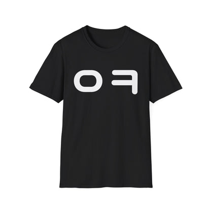 OF Minimalist Graphic T‑Shirt — Bold White Logo Tee