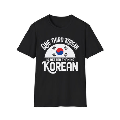 Korean Heritage T-Shirt — "One Third Korean" Flag Graphic