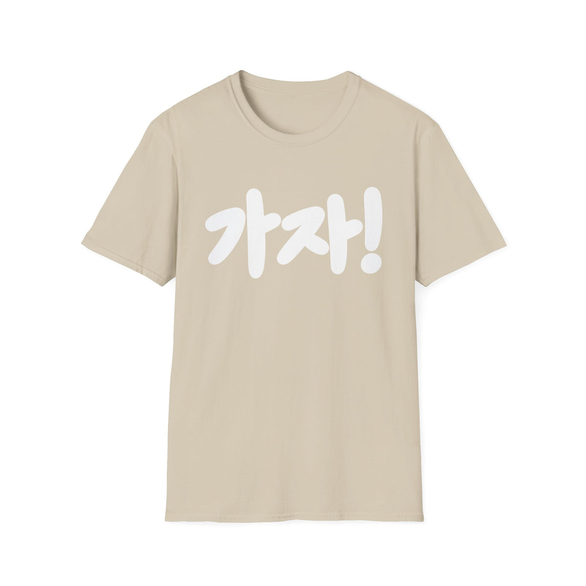 Kaja! Korean Script Graphic Tee — Bold Hangul Statement T-Shirt