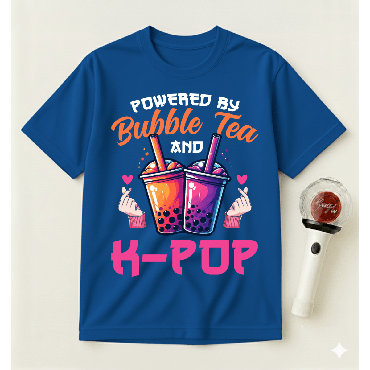 POWERED BY BUBBLE TEA AND K-POP T-SHIRT