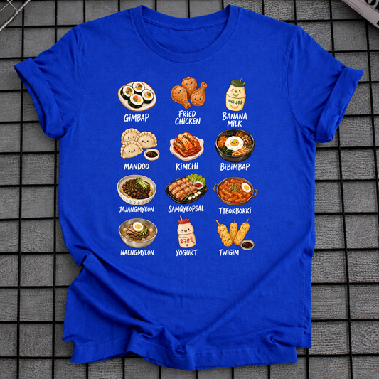 KOREAN CUISINE FOODS T-SHIRT