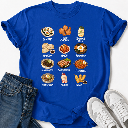 KOREAN CUISINE FOODS T-SHIRT