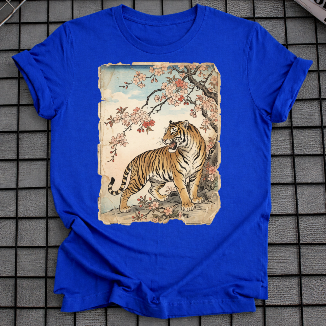TIGER-BLUMEN T-SHIRT