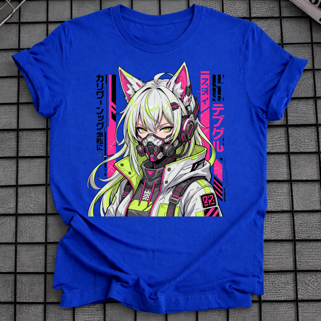 CYBER MASKED GIRL T-SHIRT