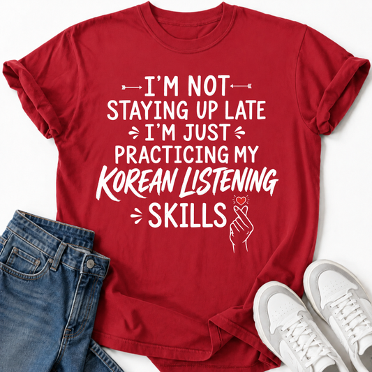 I'M NOT STAYING UP LATE T-SHIRT