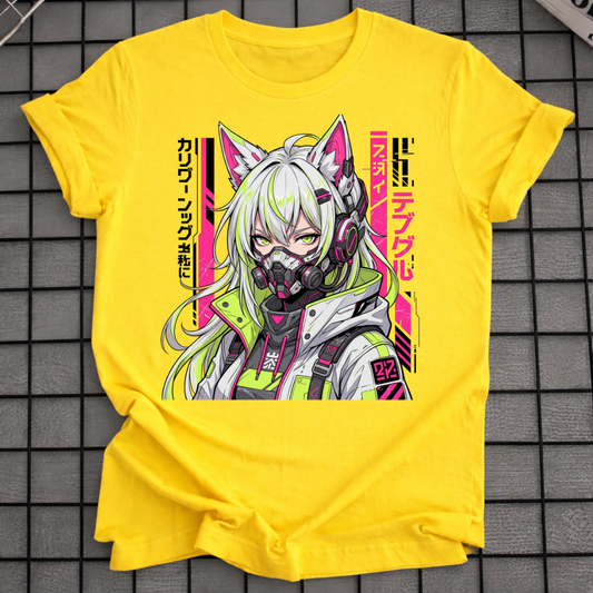 CYBER MASKED GIRL T-SHIRT