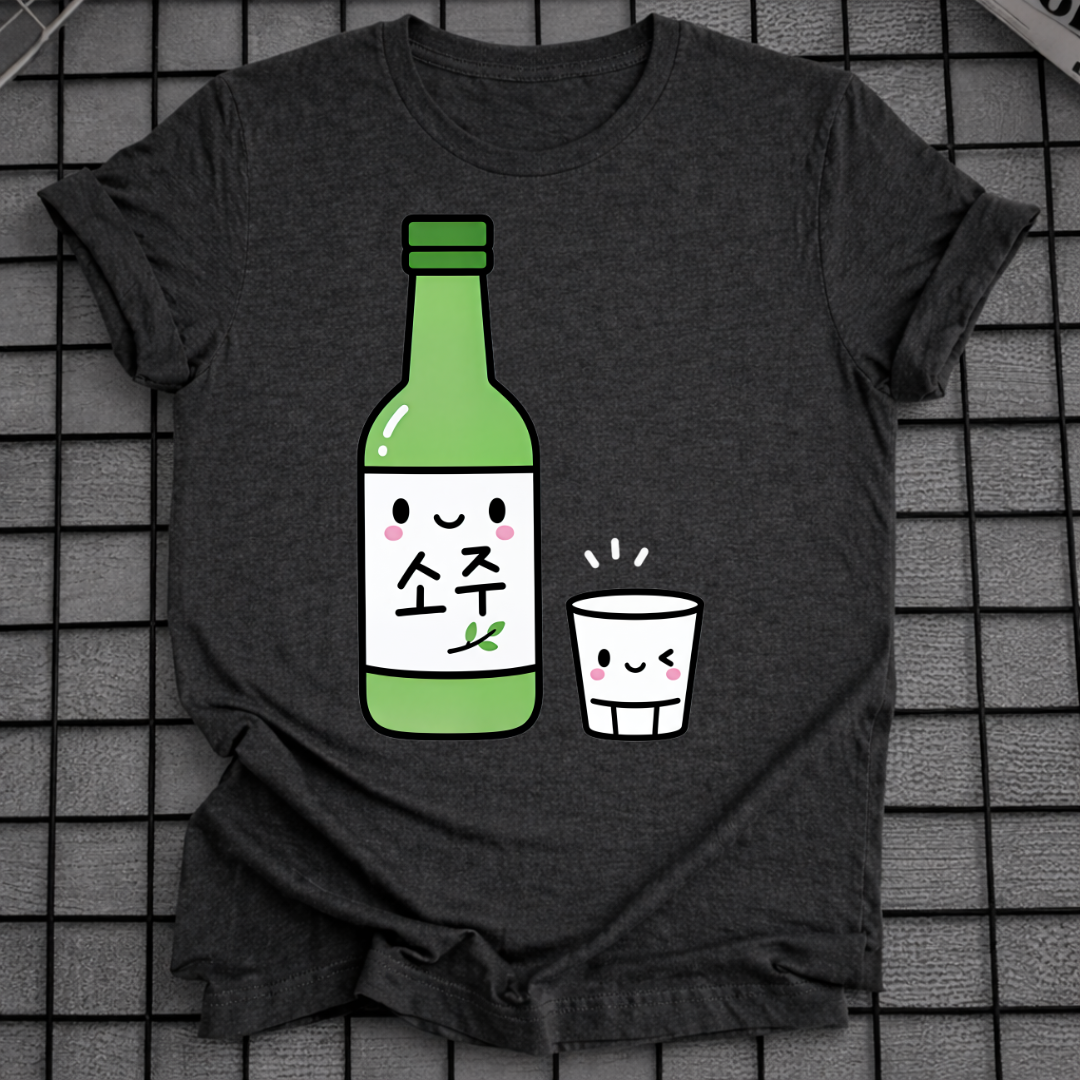 SOJU FLASCHE & BECHER T-SHIRT
