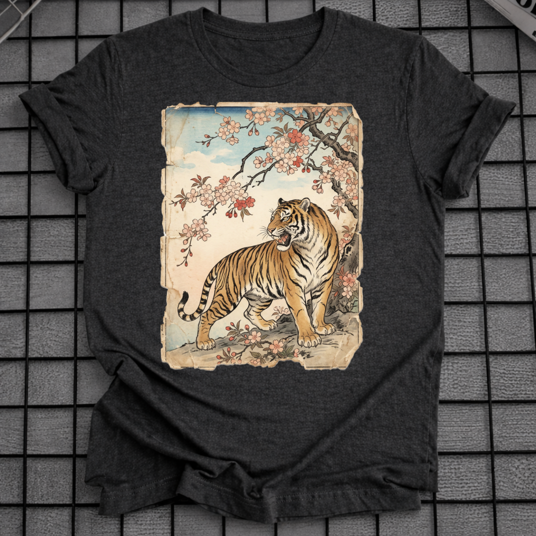 TIGER-BLUMEN T-SHIRT