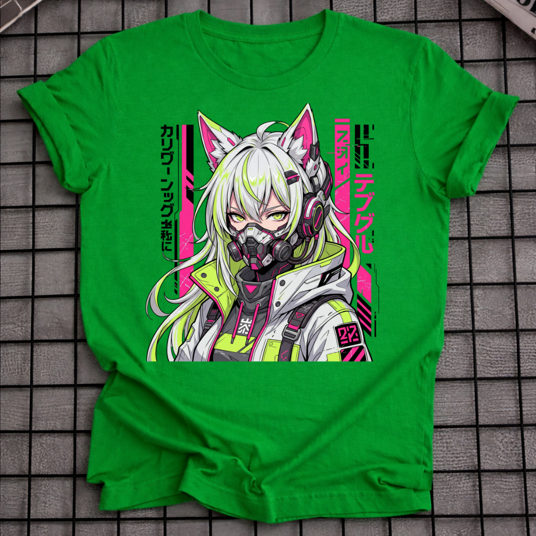 CYBER MASKED GIRL T-SHIRT