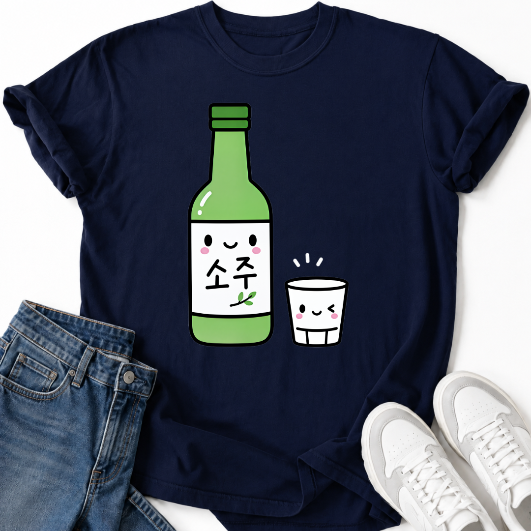 SOJU FLASCHE & BECHER T-SHIRT