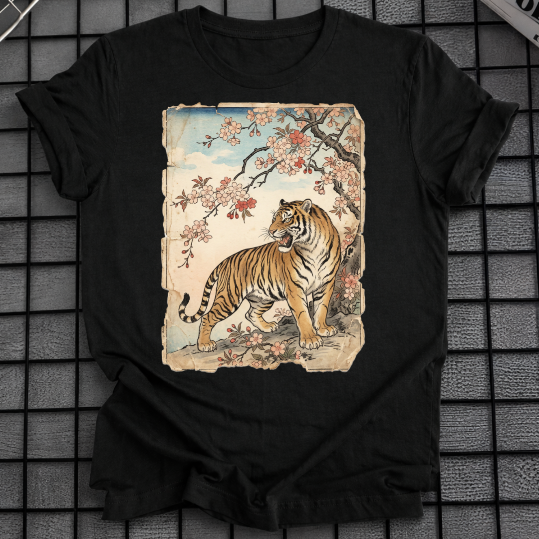 TIGER-BLUMEN T-SHIRT