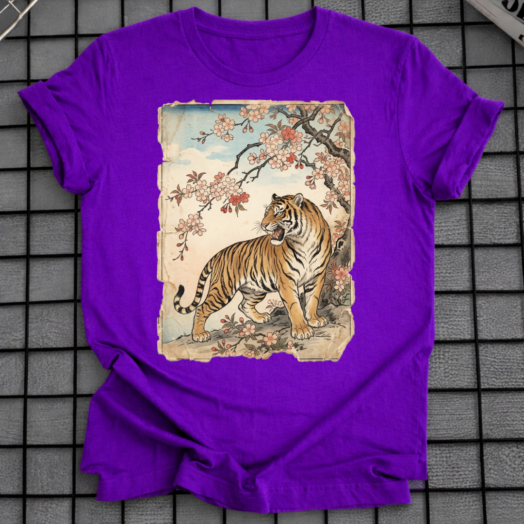 TIGER-BLUMEN T-SHIRT