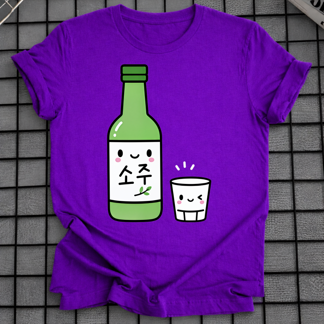SOJU FLASCHE & BECHER T-SHIRT