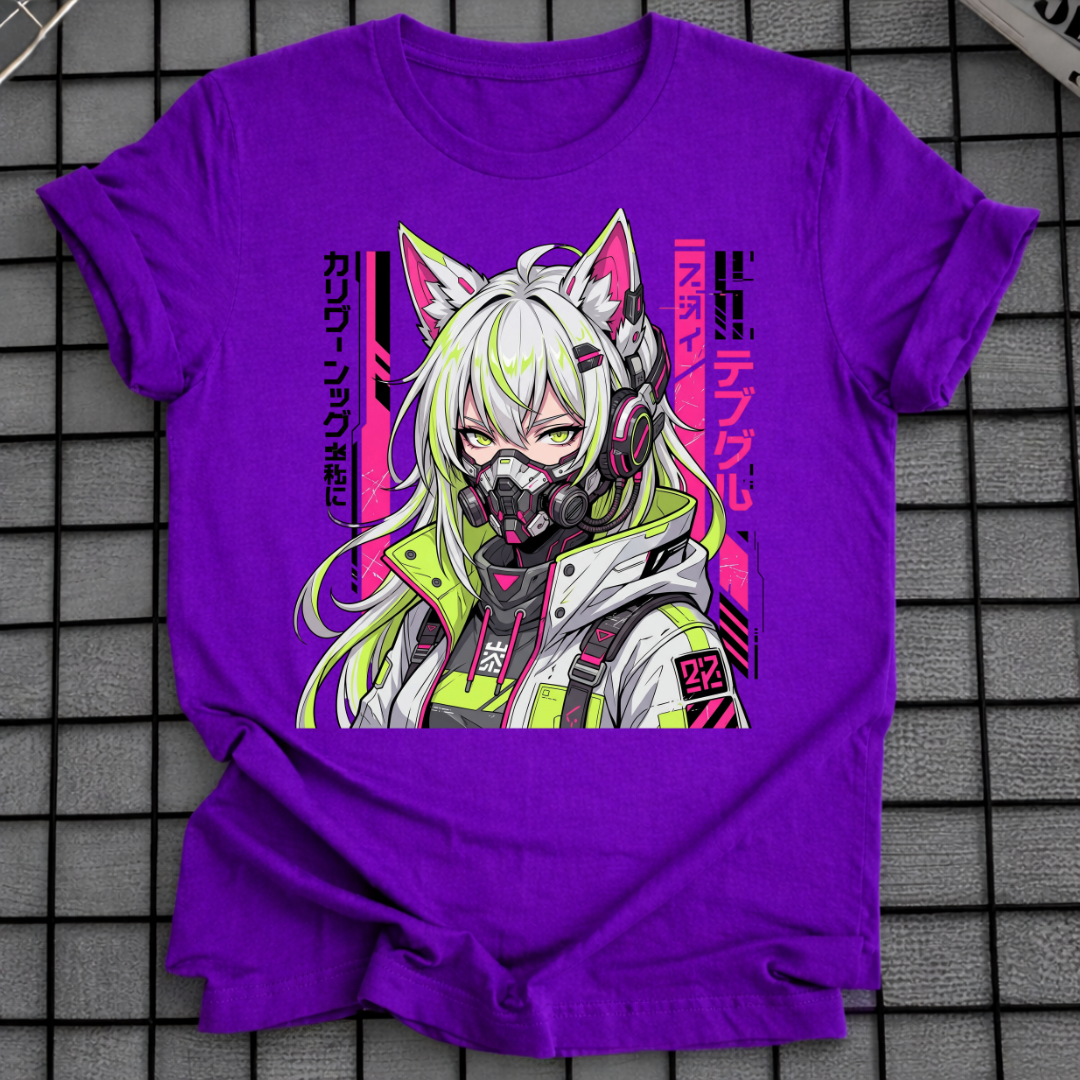 CYBER MASKED GIRL T-SHIRT