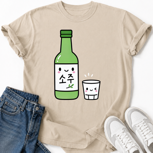 SOJU BOTTLE & CUP T-SHIRT