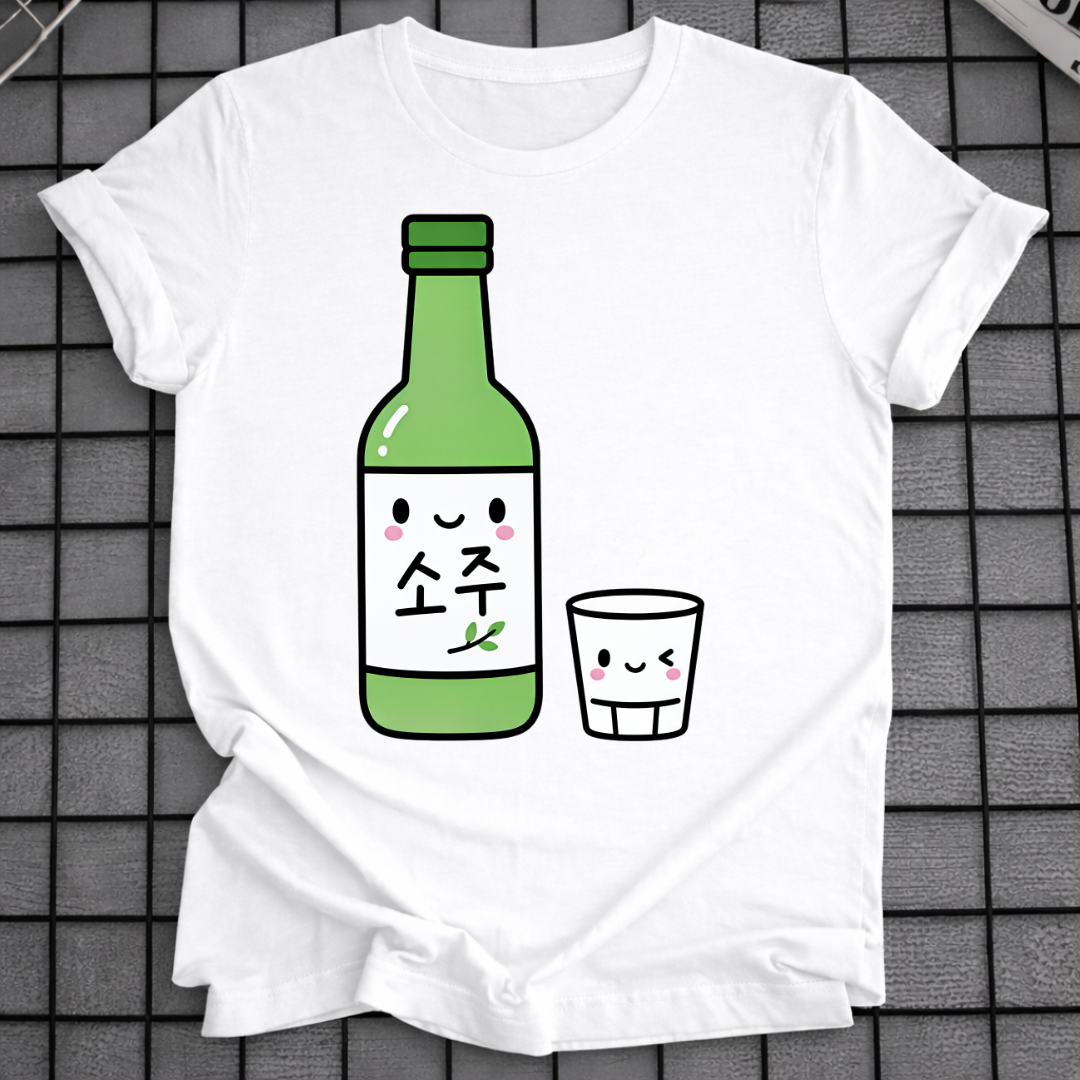 SOJU FLASCHE & BECHER T-SHIRT