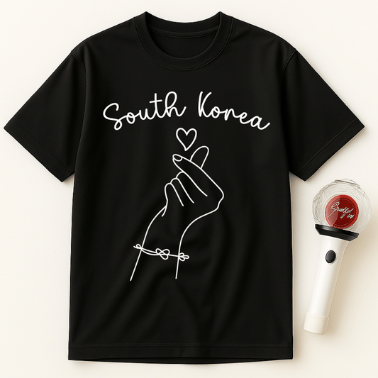 SOUTH KOREA FINGER HEART UNISEX T-SHIRT