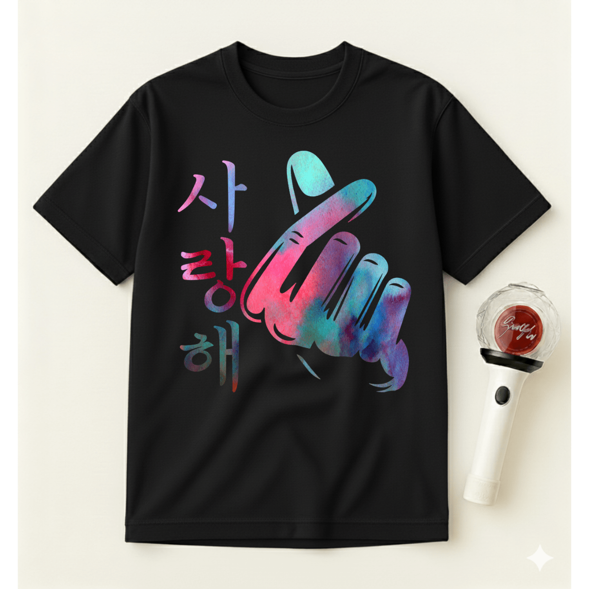 COLORFUL K-POP SARANGHAE T-SHIRT
