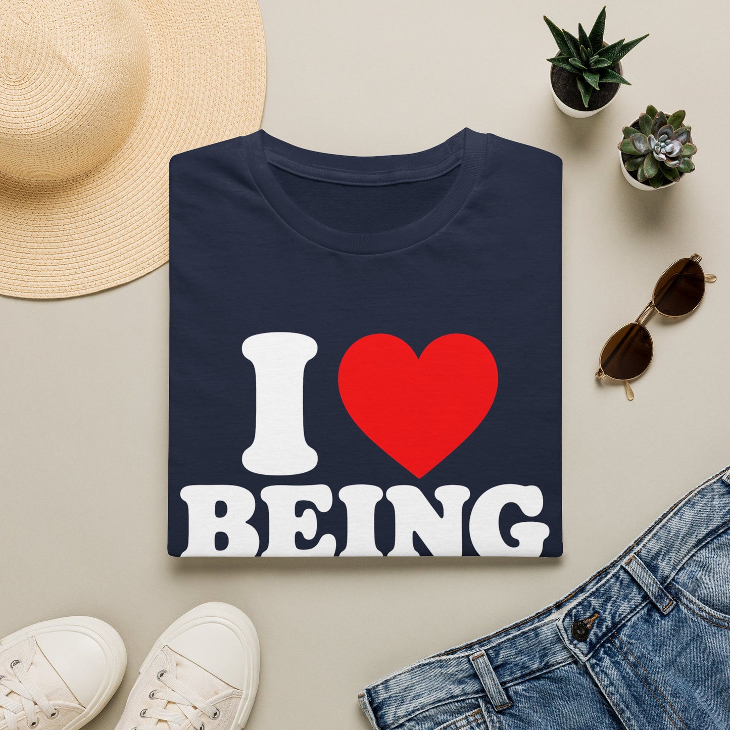 I LOVE BEING HALF KOREAN T-SHIRT