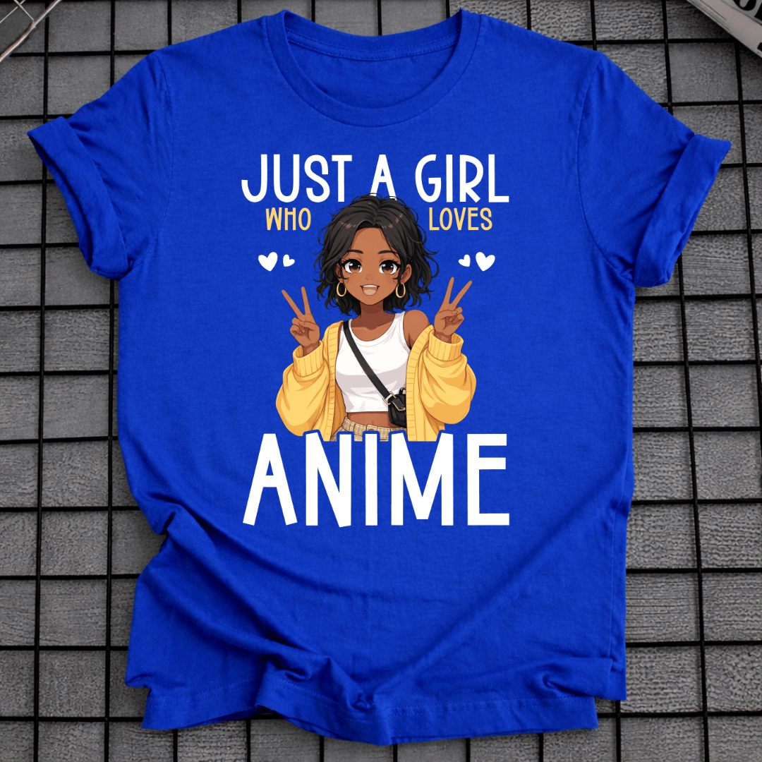 AFRO ANIME MÄDCHEN T-SHIRT