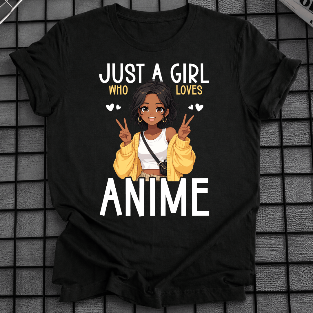 AFRO ANIME MÄDCHEN T-SHIRT