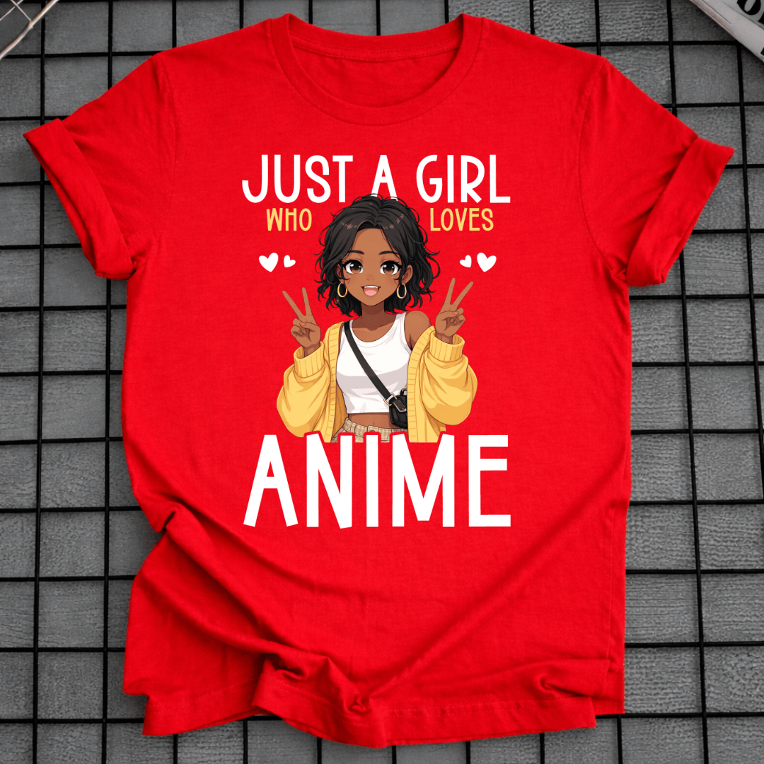 AFRO ANIME MÄDCHEN T-SHIRT