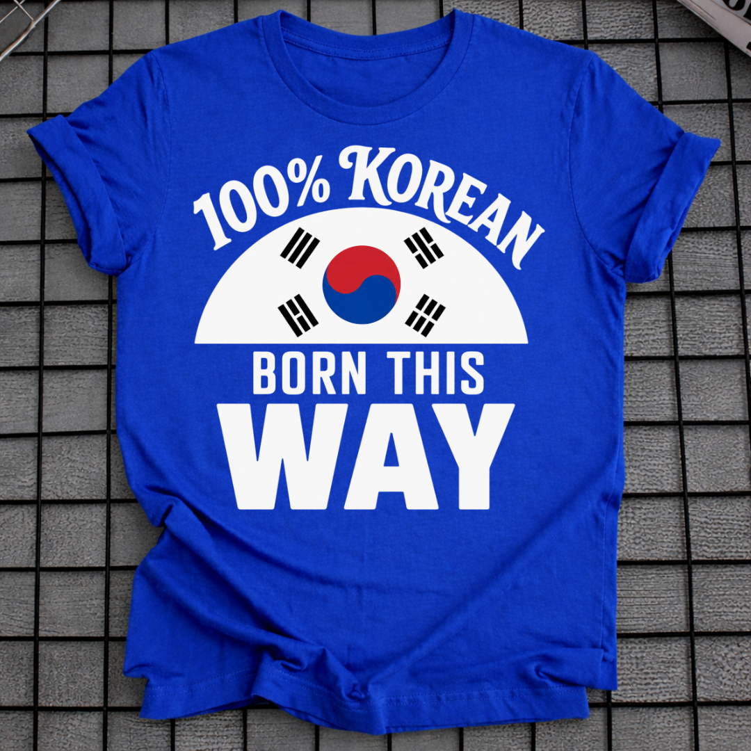 100% KOREAN T-SHIRT