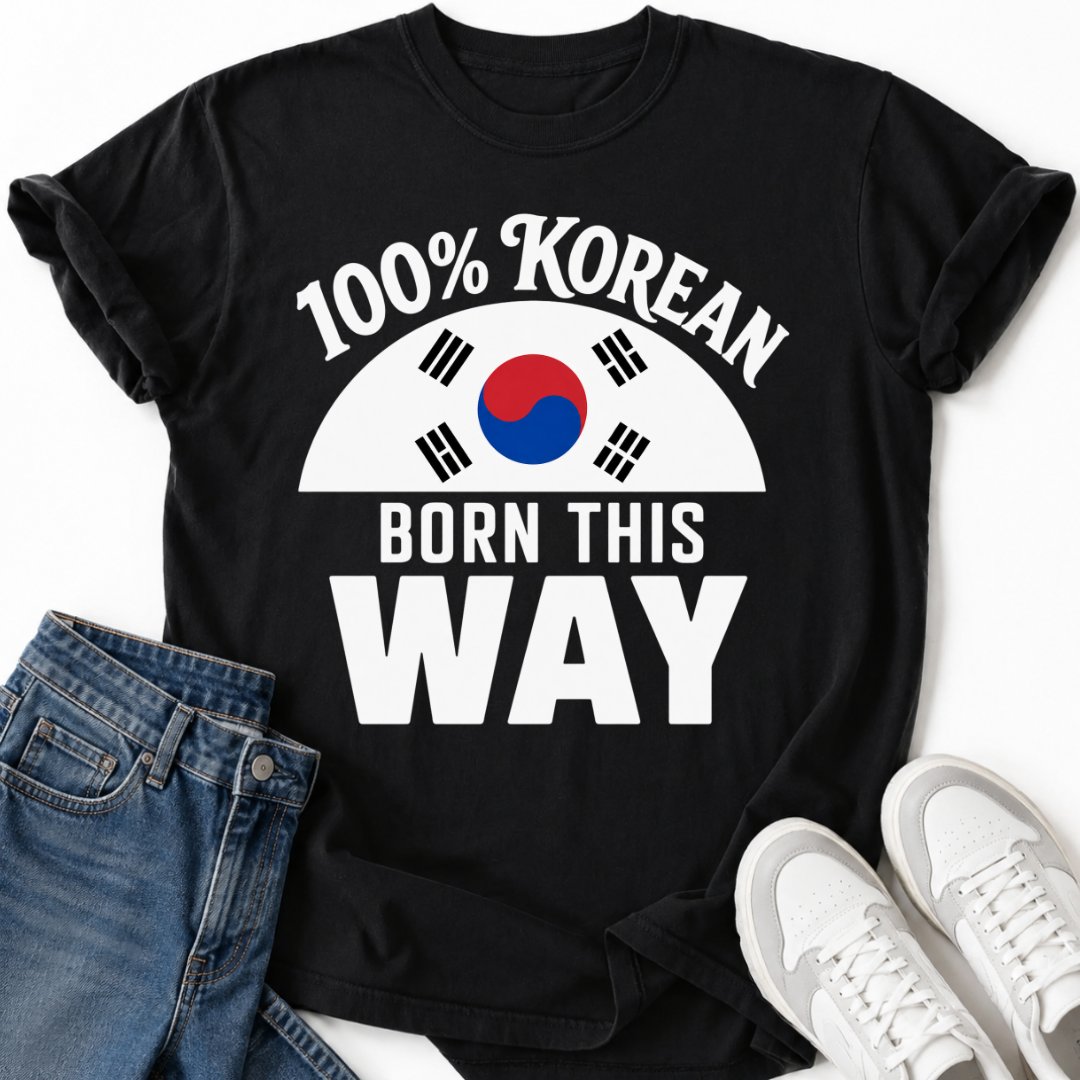 100% KOREAN T-SHIRT