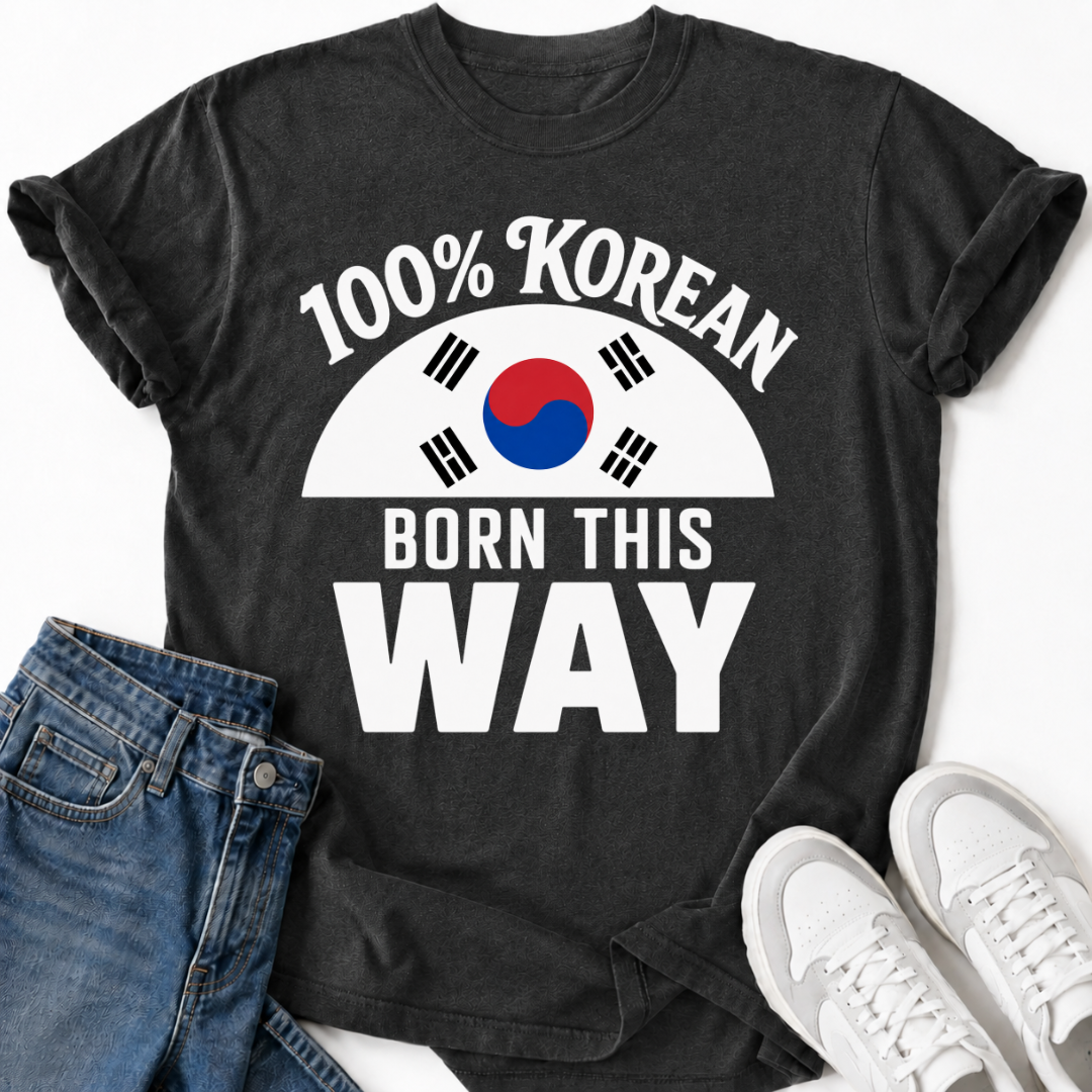 100% KOREAN T-SHIRT