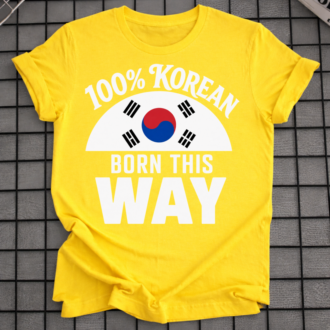 100% KOREAN T-SHIRT