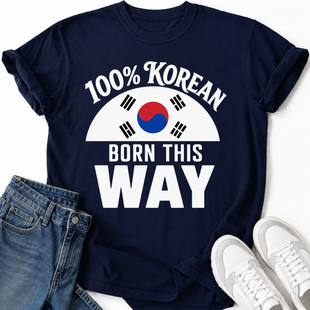 100% KOREAN T-SHIRT