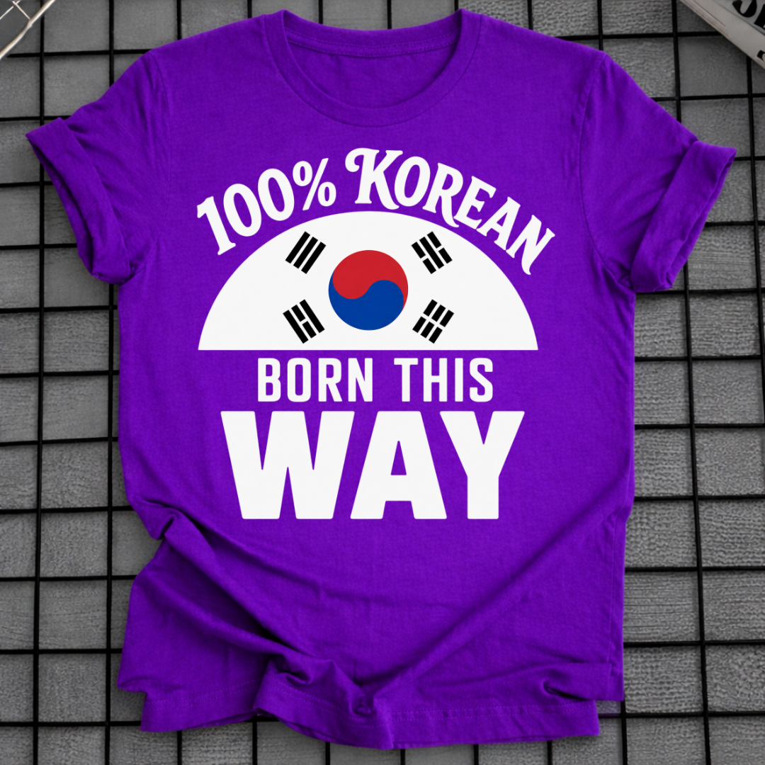 100% KOREAN T-SHIRT