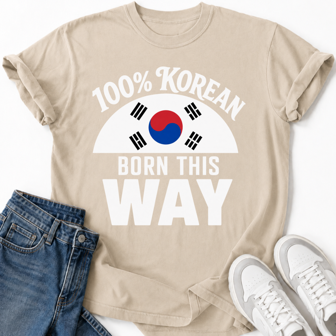 100% KOREAN T-SHIRT