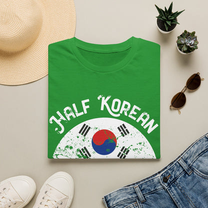 Half Korean T-Shirt — "Whole Lot of Awesome" Korean Flag Tee