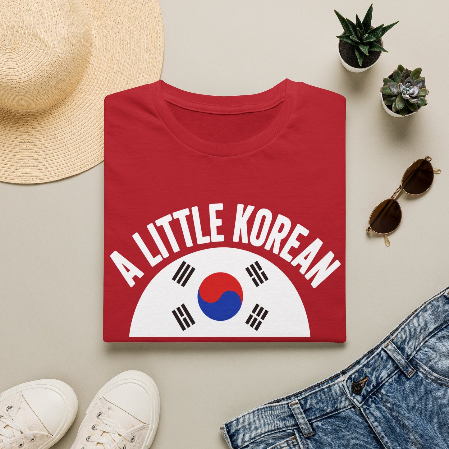A Little Korean T-Shirt — 'A Little Korean Is Better Than No Korean' Flag Tee
