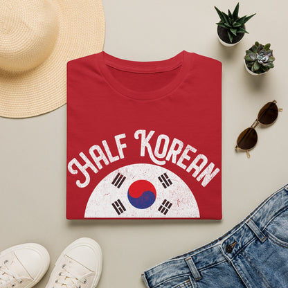 Half Korean T-Shirt — “Best of Both Worlds” Korean Flag Pride Tee