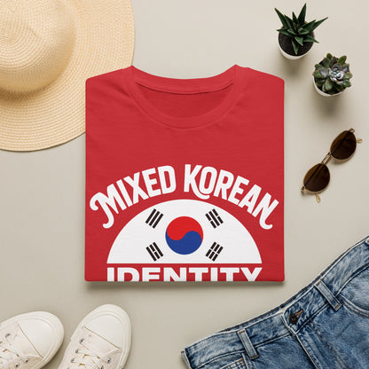 Mixed Korean Identity T-Shirt — Korean Flag Heritage Tee