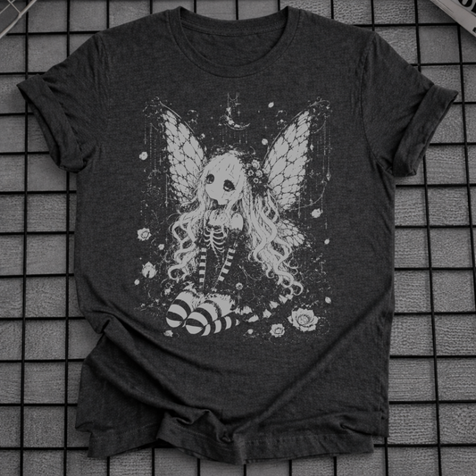 GOTHIC FAIRY SKULL T-SHIRT