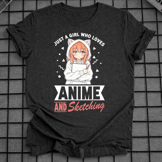 ANIME AND SKETCHING T-SHIRT