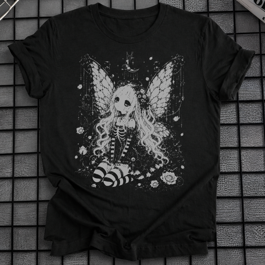 GOTHIC FAIRY SKULL T-SHIRT