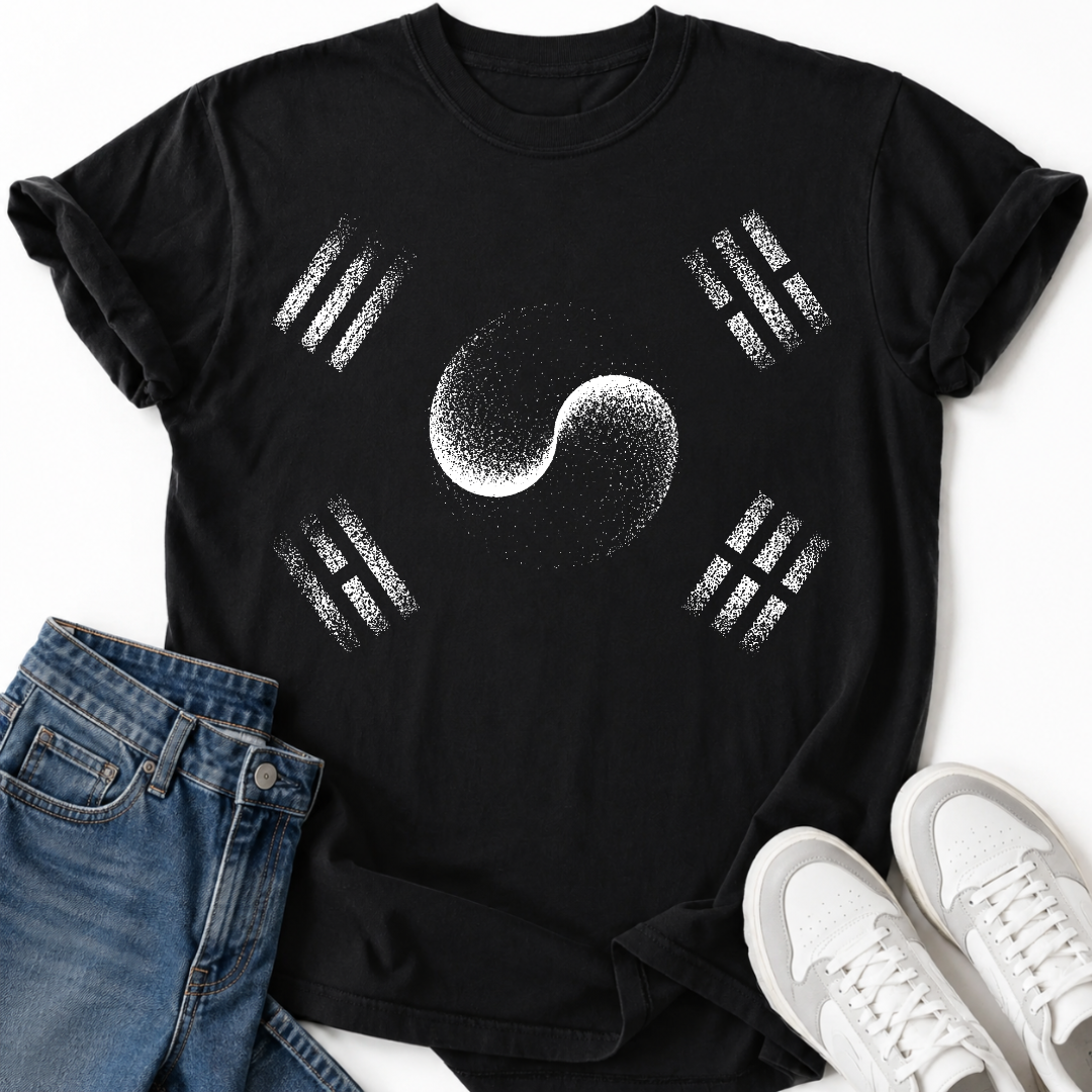 YIN YANG TAEGUK KOREAN FLAG T-SHIRT