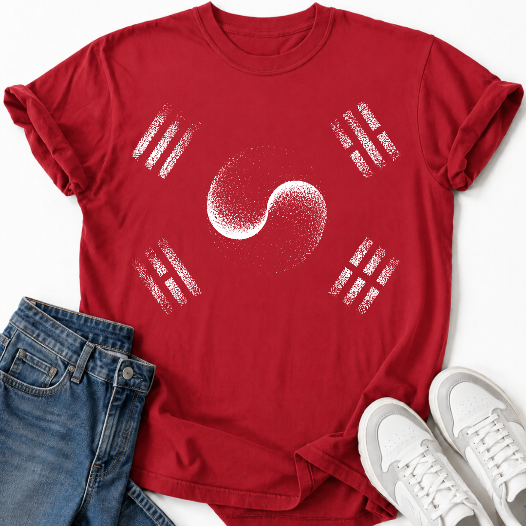 YIN YANG TAEGUK KOREAN FLAG T-SHIRT