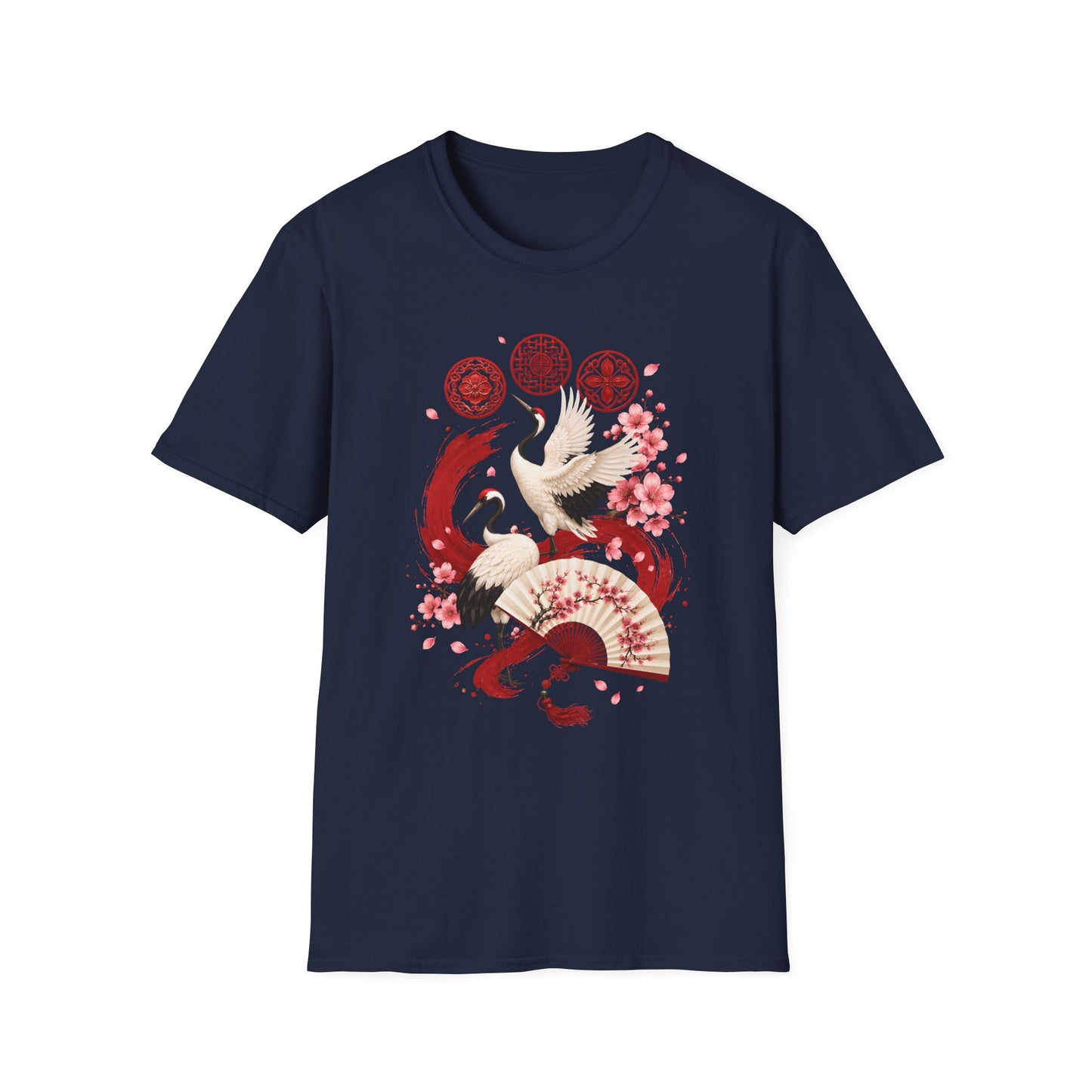 ARIRANG FLORAL CRANE T-SHIRT