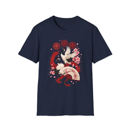 ARIRANG FLORAL CRANE T-SHIRT