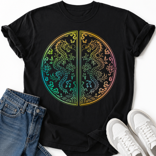 KOREAN DRAGON PALACE DOORS T-SHIRT