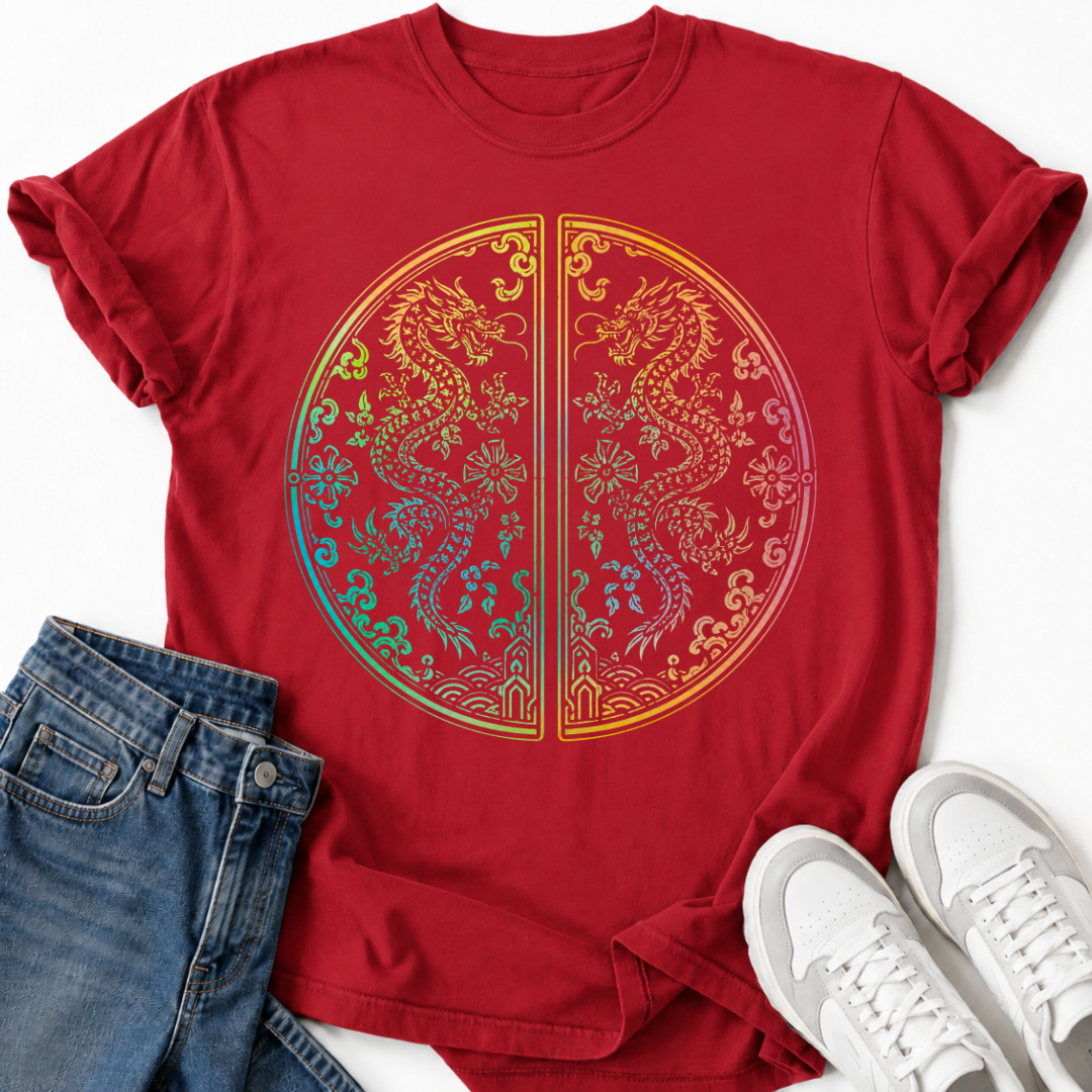 KOREAN DRAGON PALACE DOORS T-SHIRT