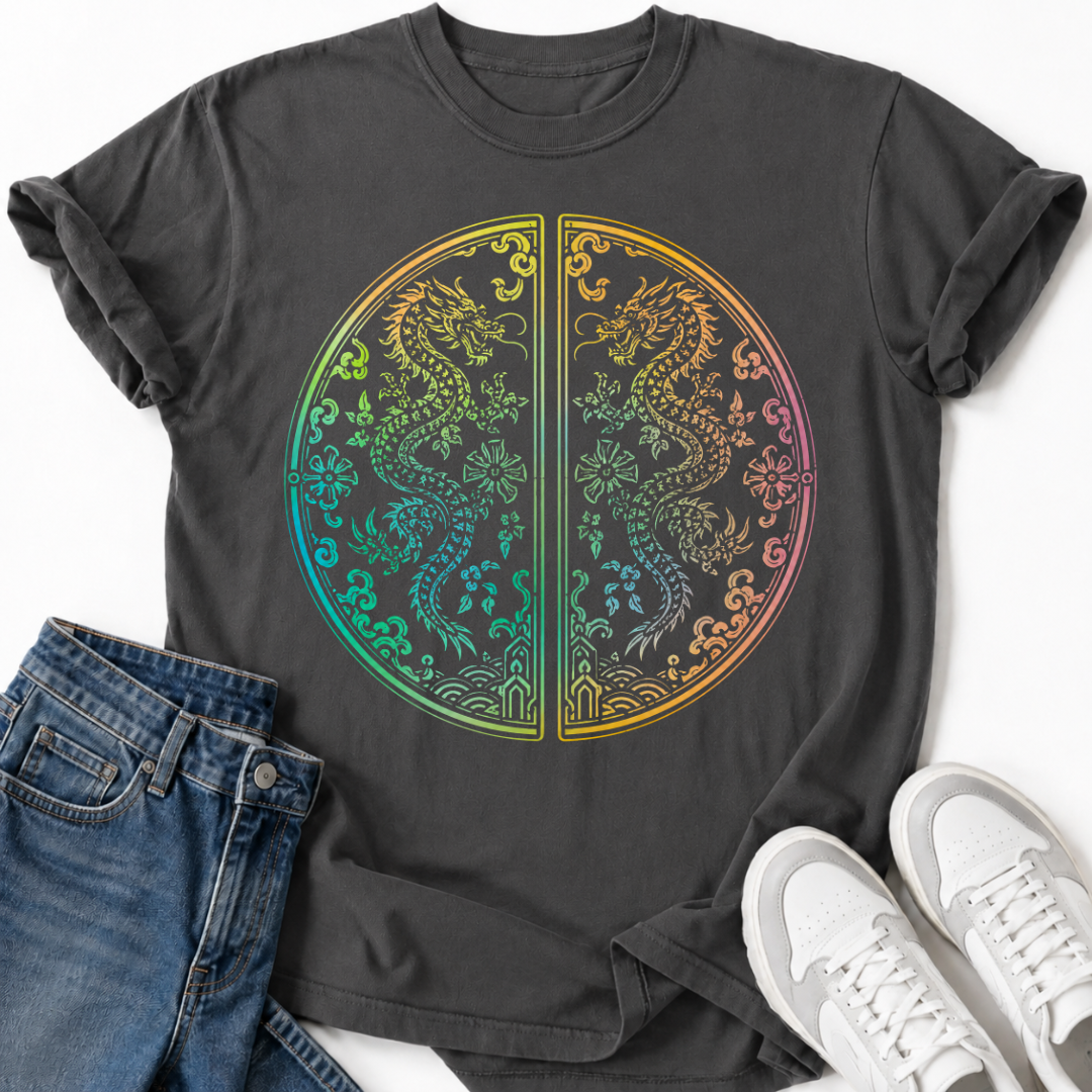 KOREAN DRAGON PALACE DOORS T-SHIRT