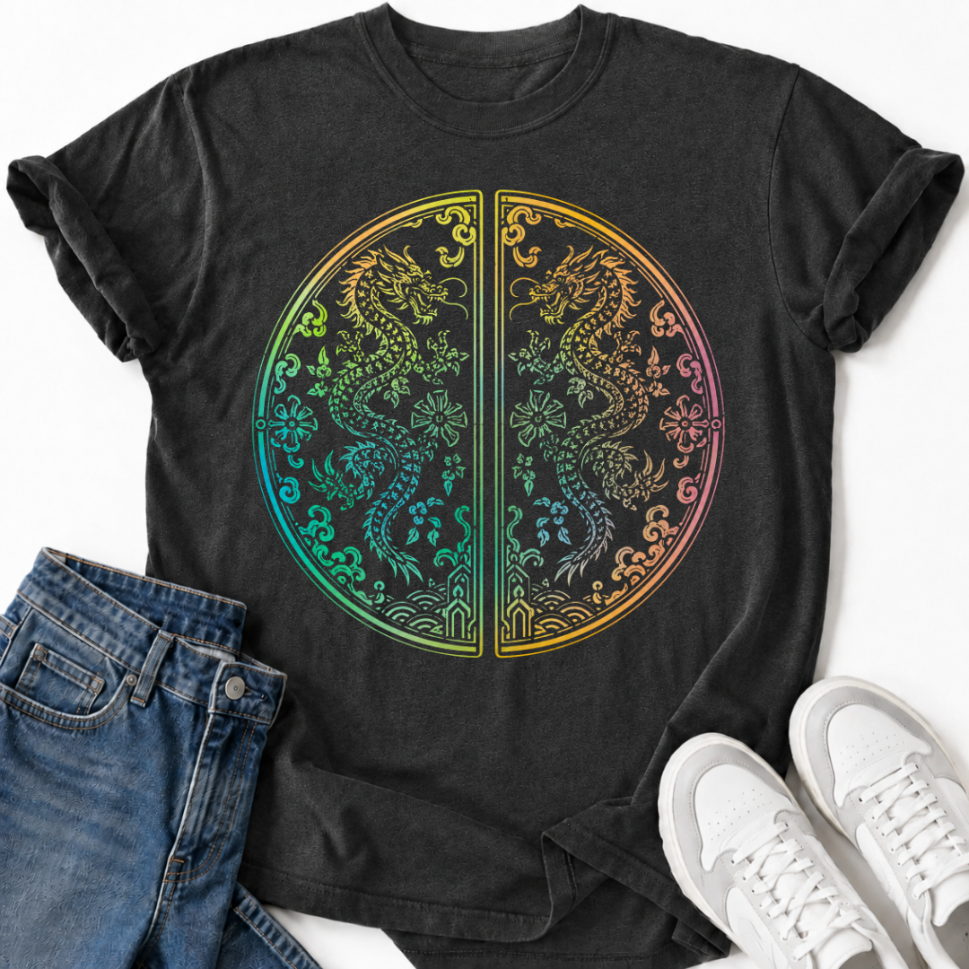 KOREAN DRAGON PALACE DOORS T-SHIRT